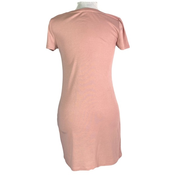Pink Rose ribbed dress size M - Picture 2 of 3